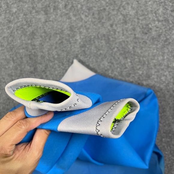 Vintage Rip Curl Wetsuit Top Zip Up USA Made Youth Large Size Blue Rainbow 0578 - Picture 5 of 12